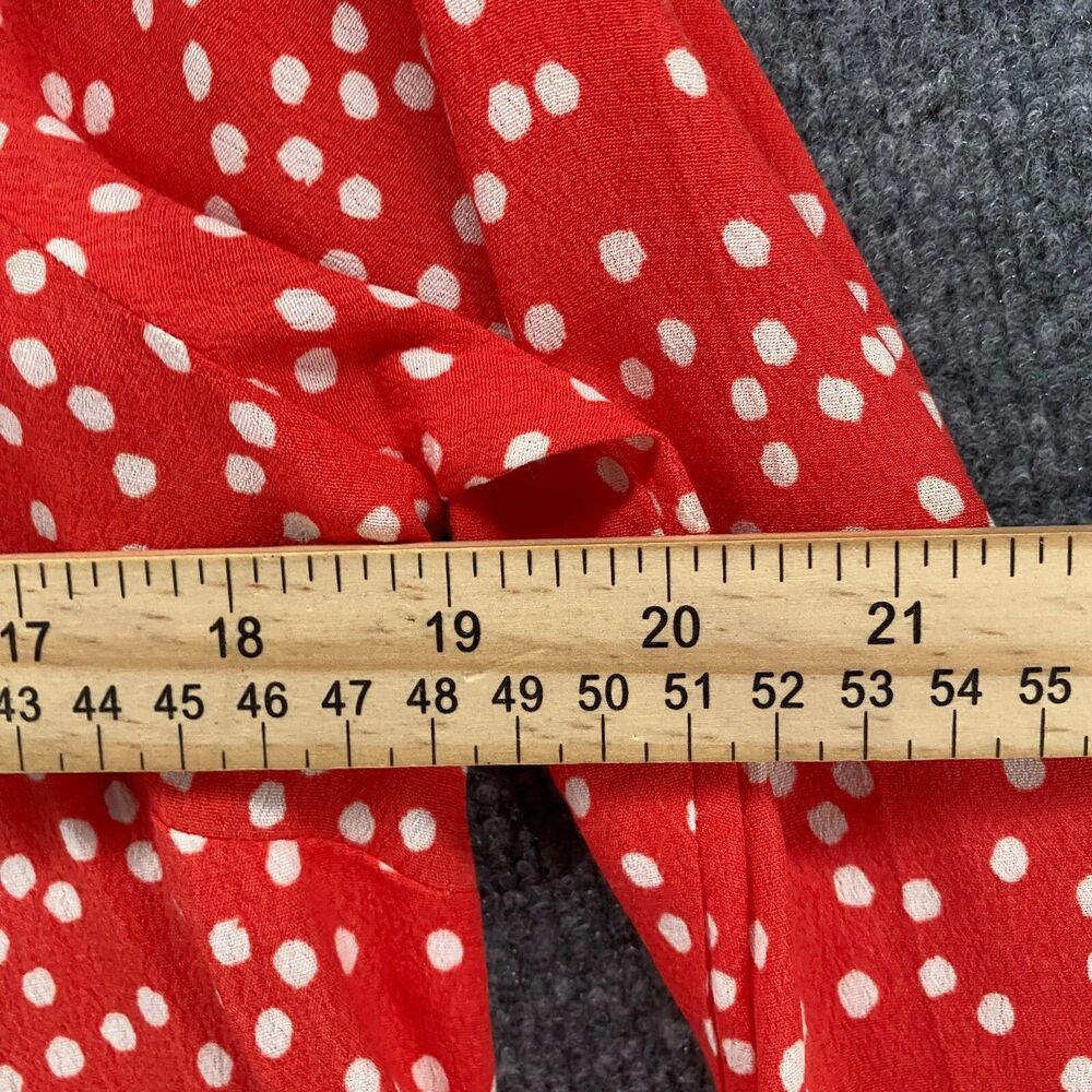 Joules Dress Womens 6 Red Polka Dots Tiered Boho Cottagecore Peasant‎ Western - Picture 9 of 10